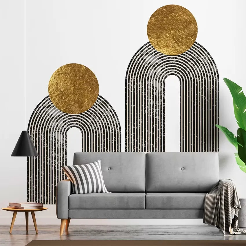Papier peint Japandi Arches Abstraites 80x60 cm – Azu