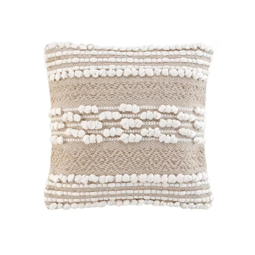 Coussin Japandi Déhoussable Beige 40×40 – Naya