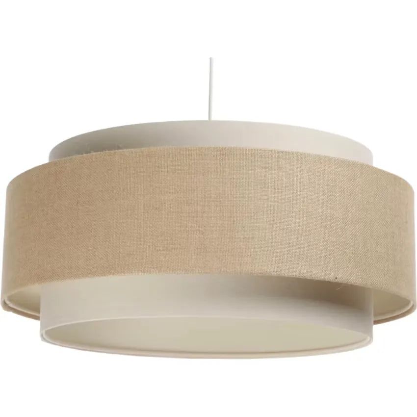 Suspension Japandi Tissu Beige 50×50×25 – Doblo
