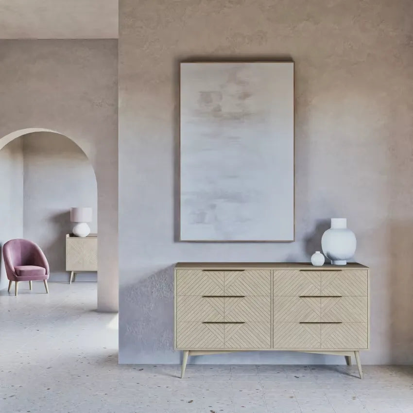 Commode Japandi Double 6 Tiroirs – Axelle