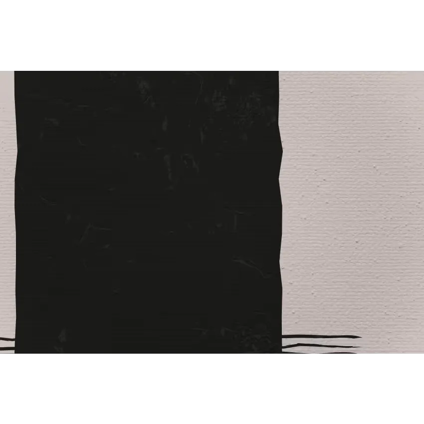 Toile Japandi Imprimé HD Pinceau Noir 60x40 – Black Brush
