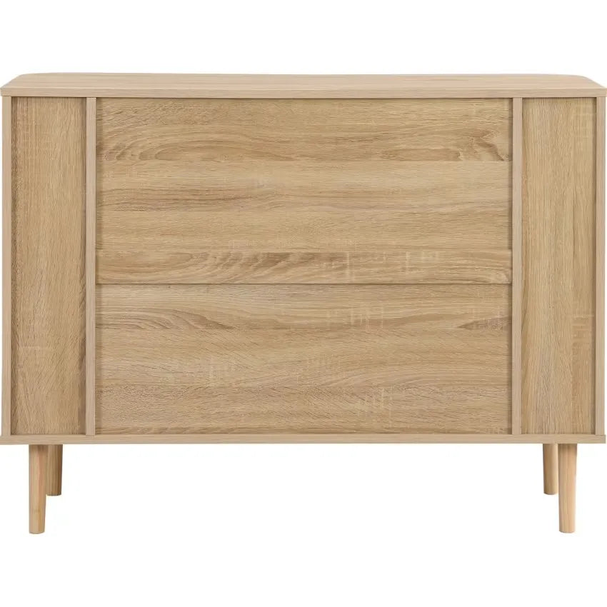 Commode Japandi Chêne & Cannage 105 cm – Bali