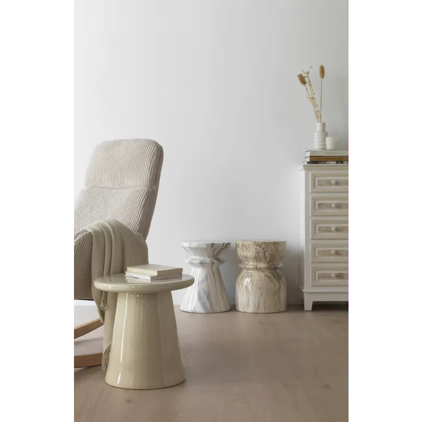 Tabouret Japandi Céramique Marron – Oren