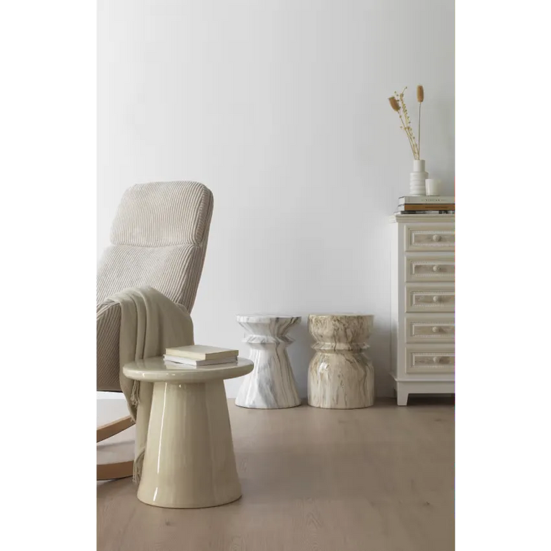 Tabouret Japandi Céramique Marron – Oren