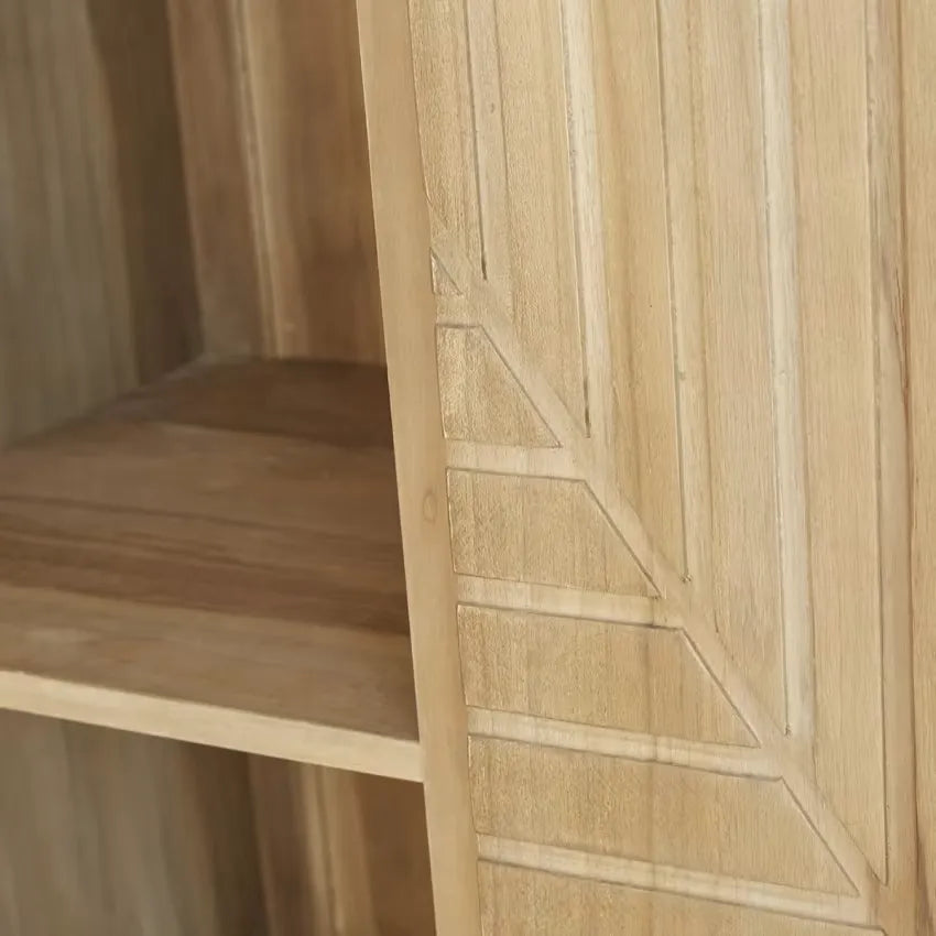 Armoire Japandi Teck Massif & Métal – Portland