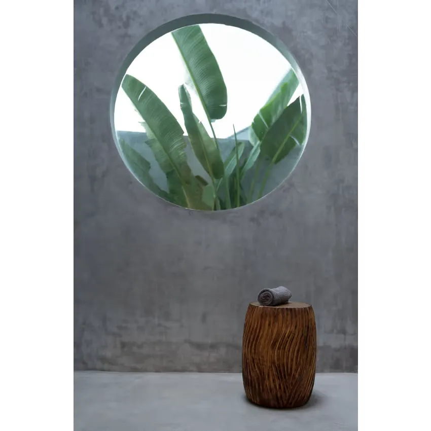 Tabouret Japandi Bois de Suar – Summer