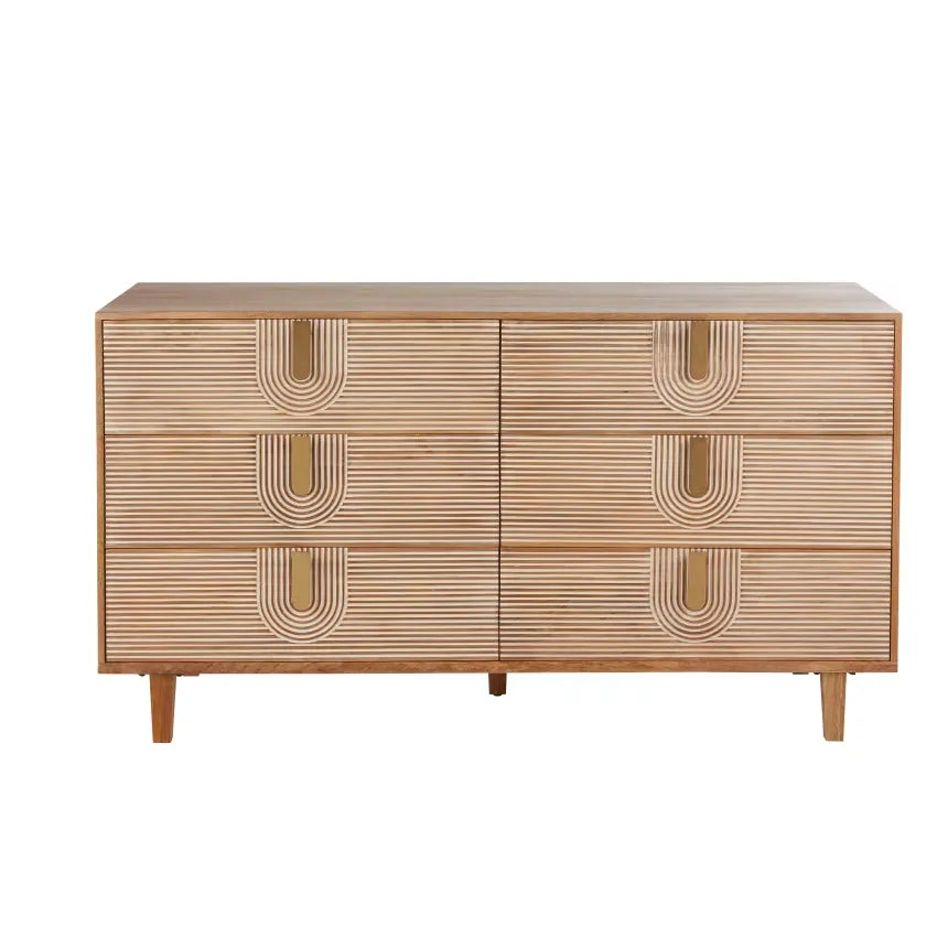 Commode Japandi Double 6 Tiroirs – Wadirum