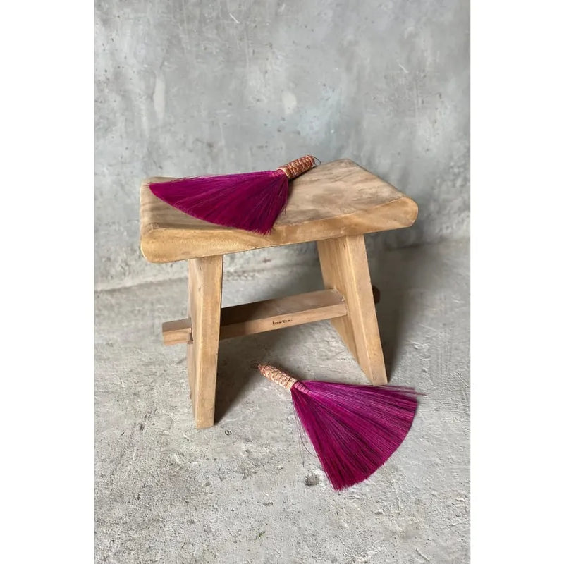 Tabouret Japandi Bois de Suar Naturel – Summer