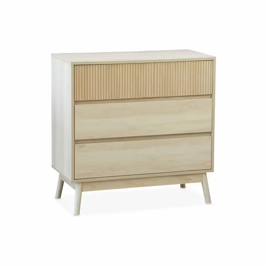 Commode Japandi Bois 3 Tiroirs – Linear