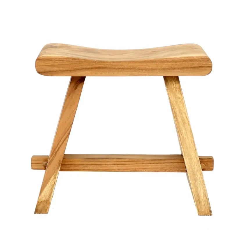 Tabouret Japandi Bois de Suar Naturel – Summer