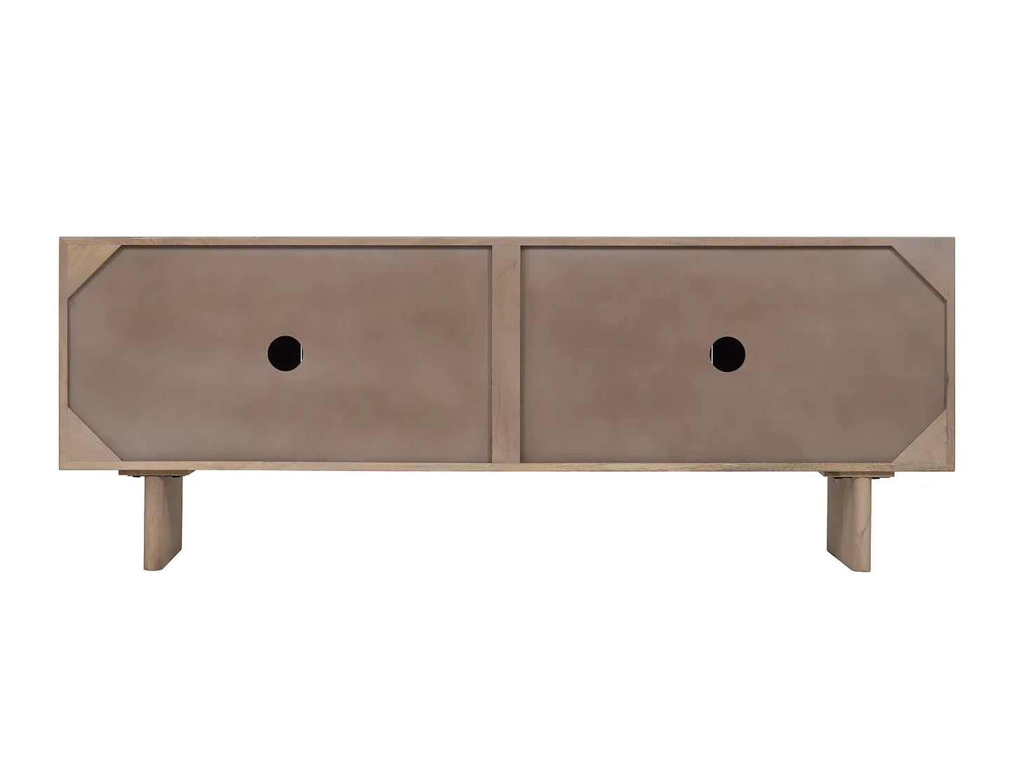 Meuble TV Japandi en Bois à Motifs - Berlama