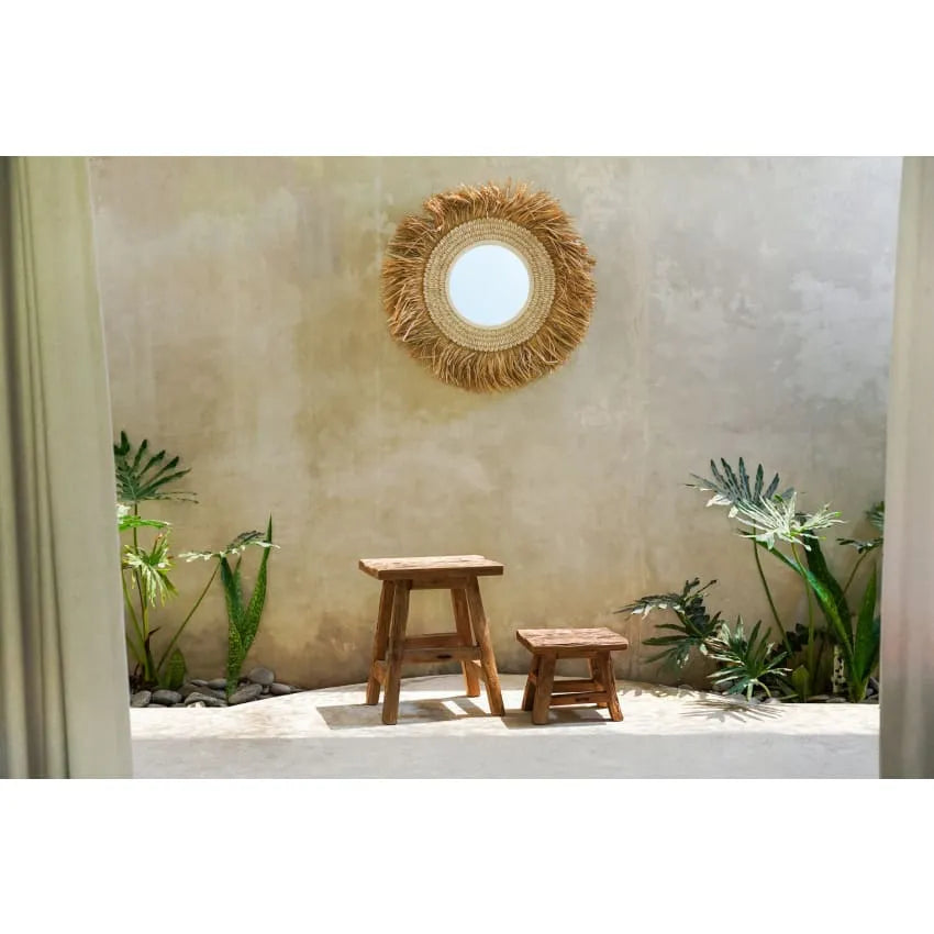 Tabouret Japandi Bois Recyclé – Summer