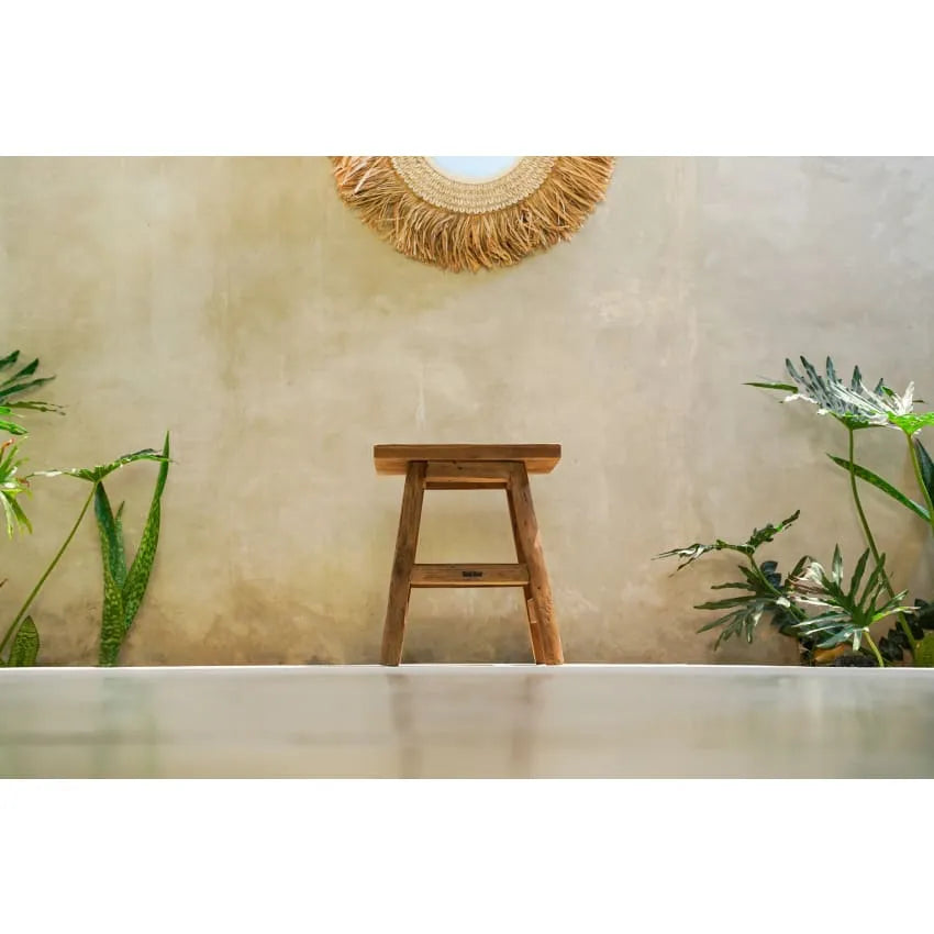 Tabouret Japandi Bois Recyclé – Summer