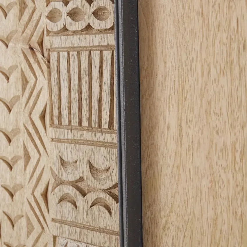 Armoire Japandi 3 Portes Sculptée – Twareg
