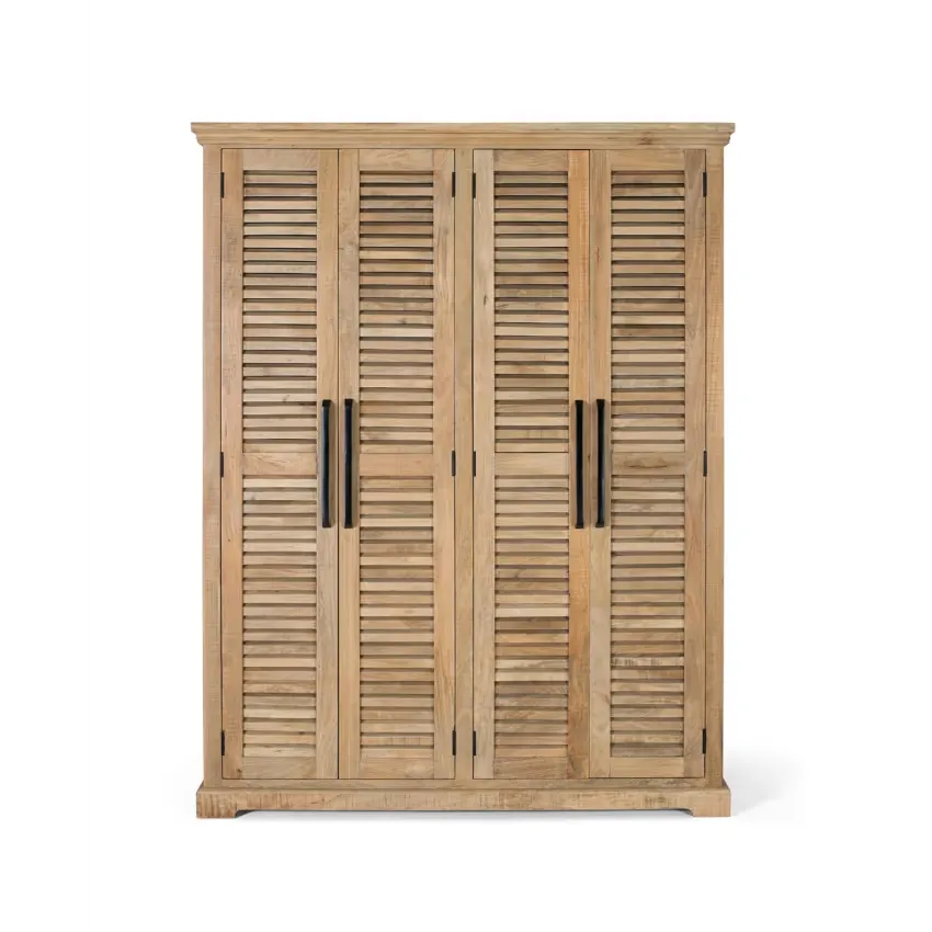 Armoire Japandi Bois Mangue Naturel – Venecia