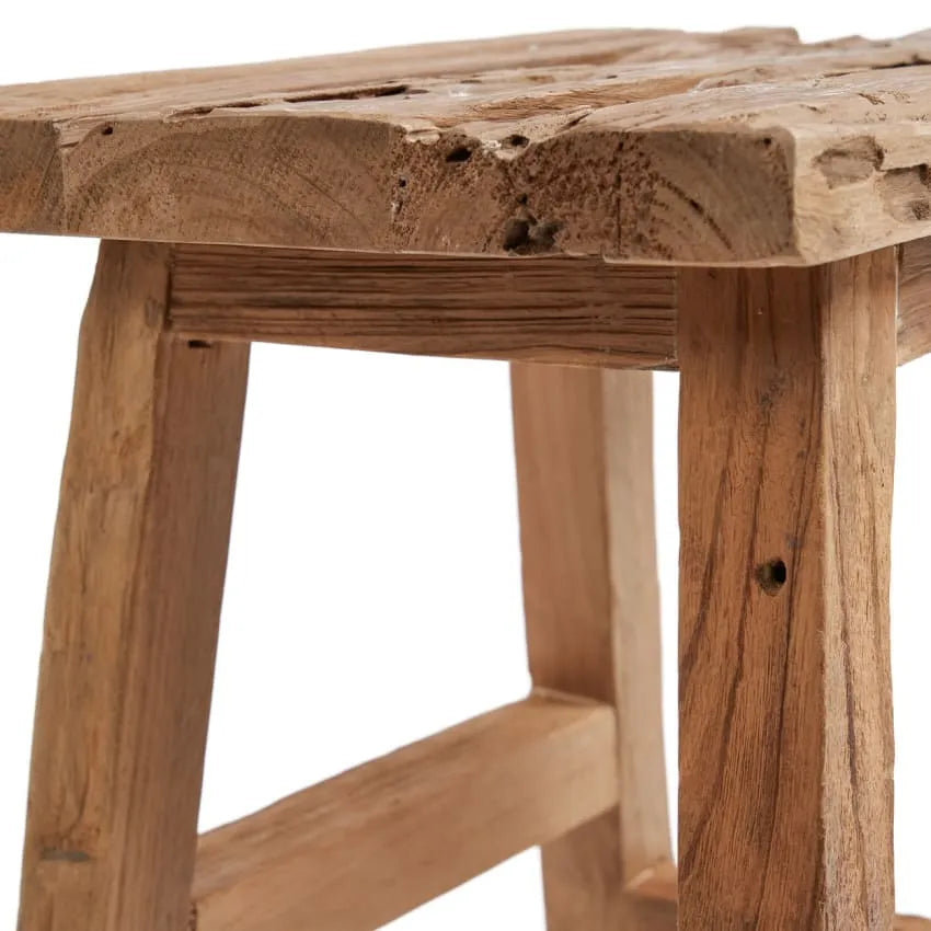 Tabouret Japandi Bois Recyclé – Summer