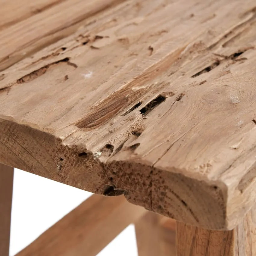 Tabouret Japandi Bois Recyclé – Summer