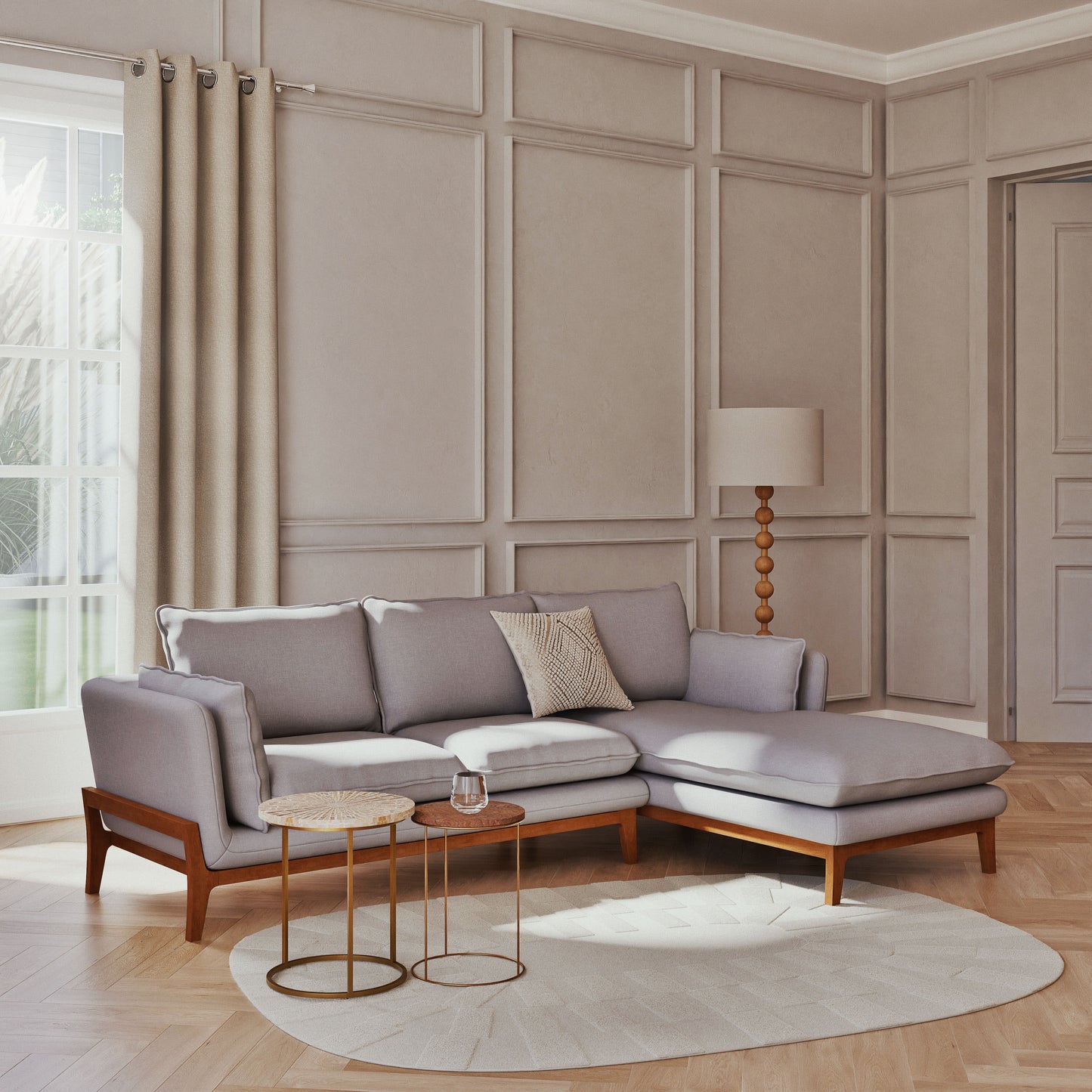 Tapis Japandi Noué Laine Blanc – Pleleos
