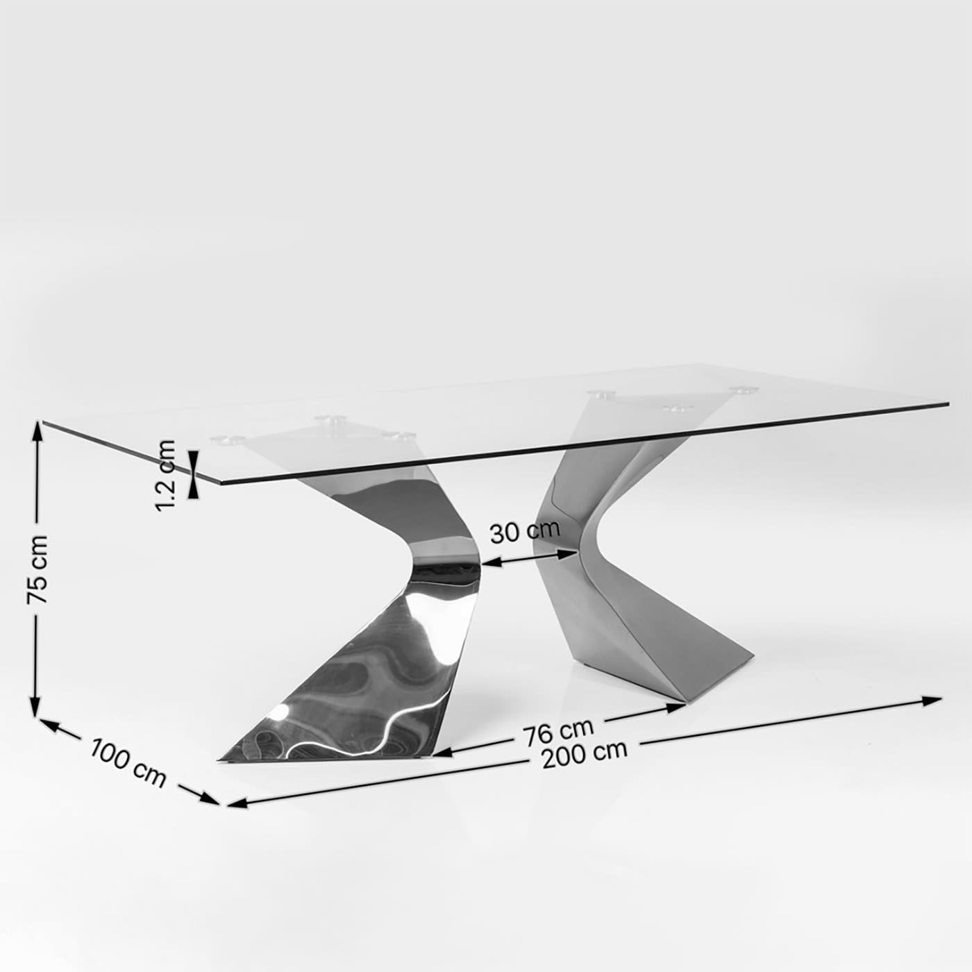 Table Japandi Rectangulaire Grès Blanc & Acier Beige – Gloria