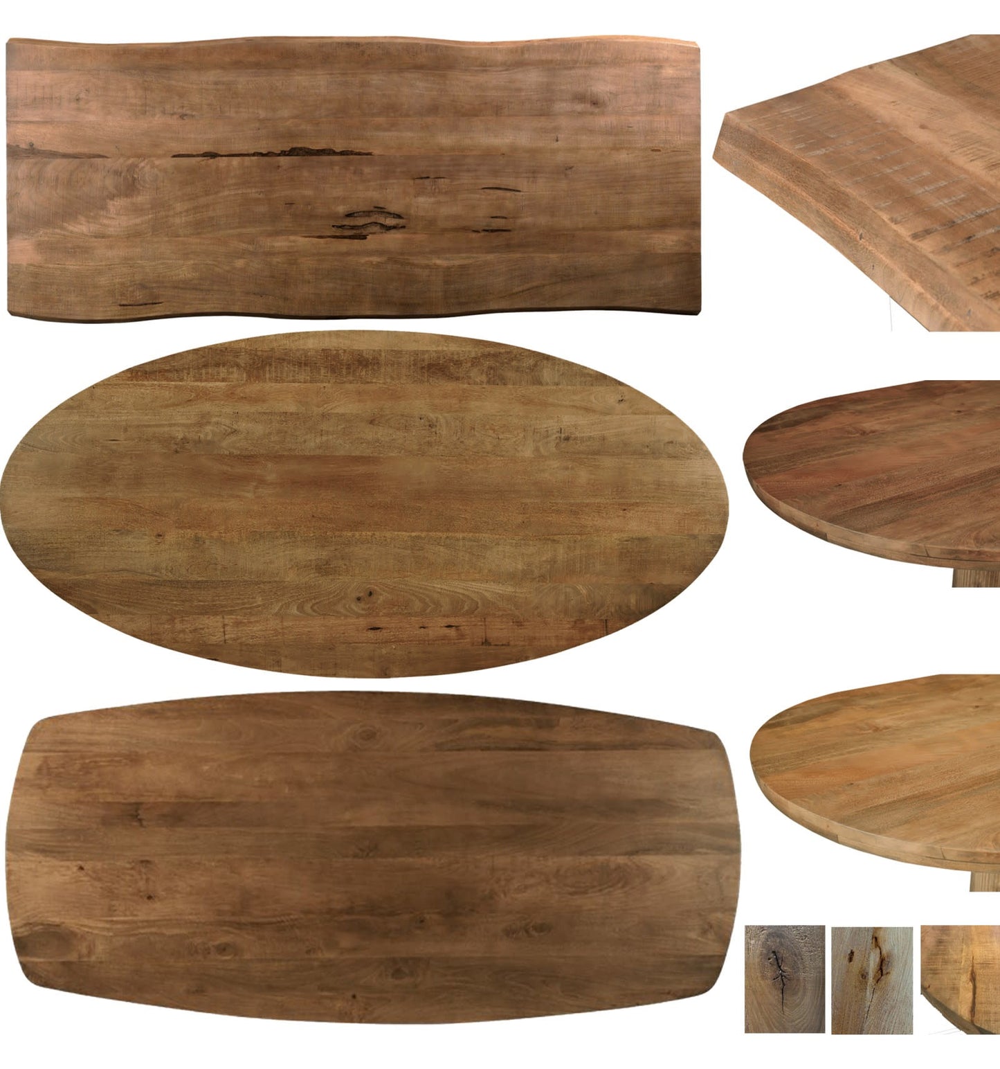 Table Japandi Ovale Manguier Massif – Sienne
