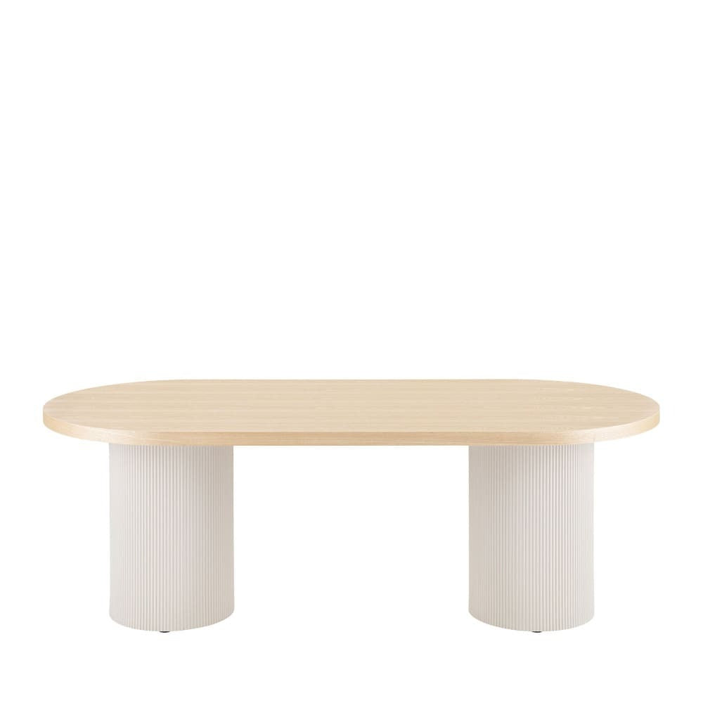 Table Japandi Ovale Bois Clair – Solva