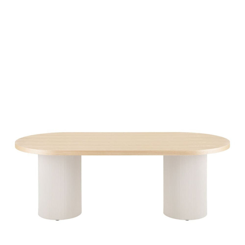Table Japandi Ovale Bois Clair – Solva