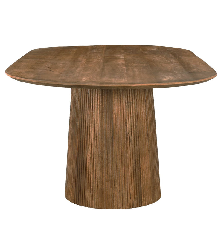 Table Japandi Ovale Manguier Massif – Sienne