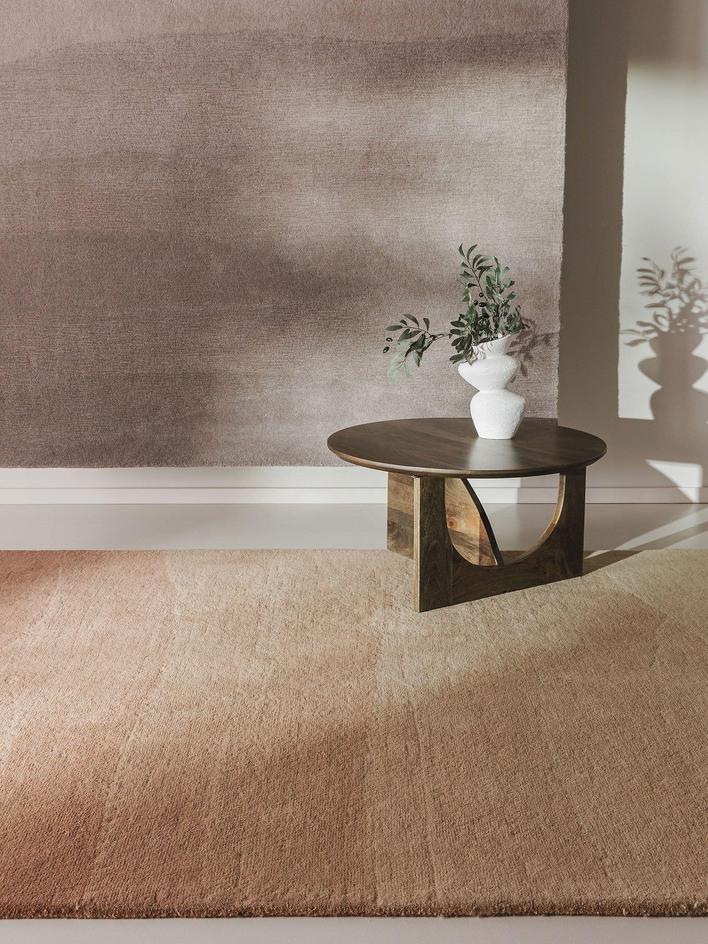 Tapis Japandi Laine Terracotta – Dawn
