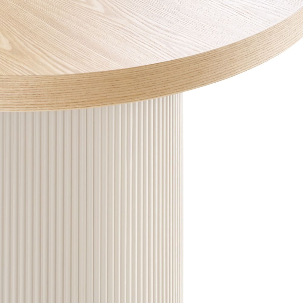 Table Japandi Ovale Bois Clair – Solva