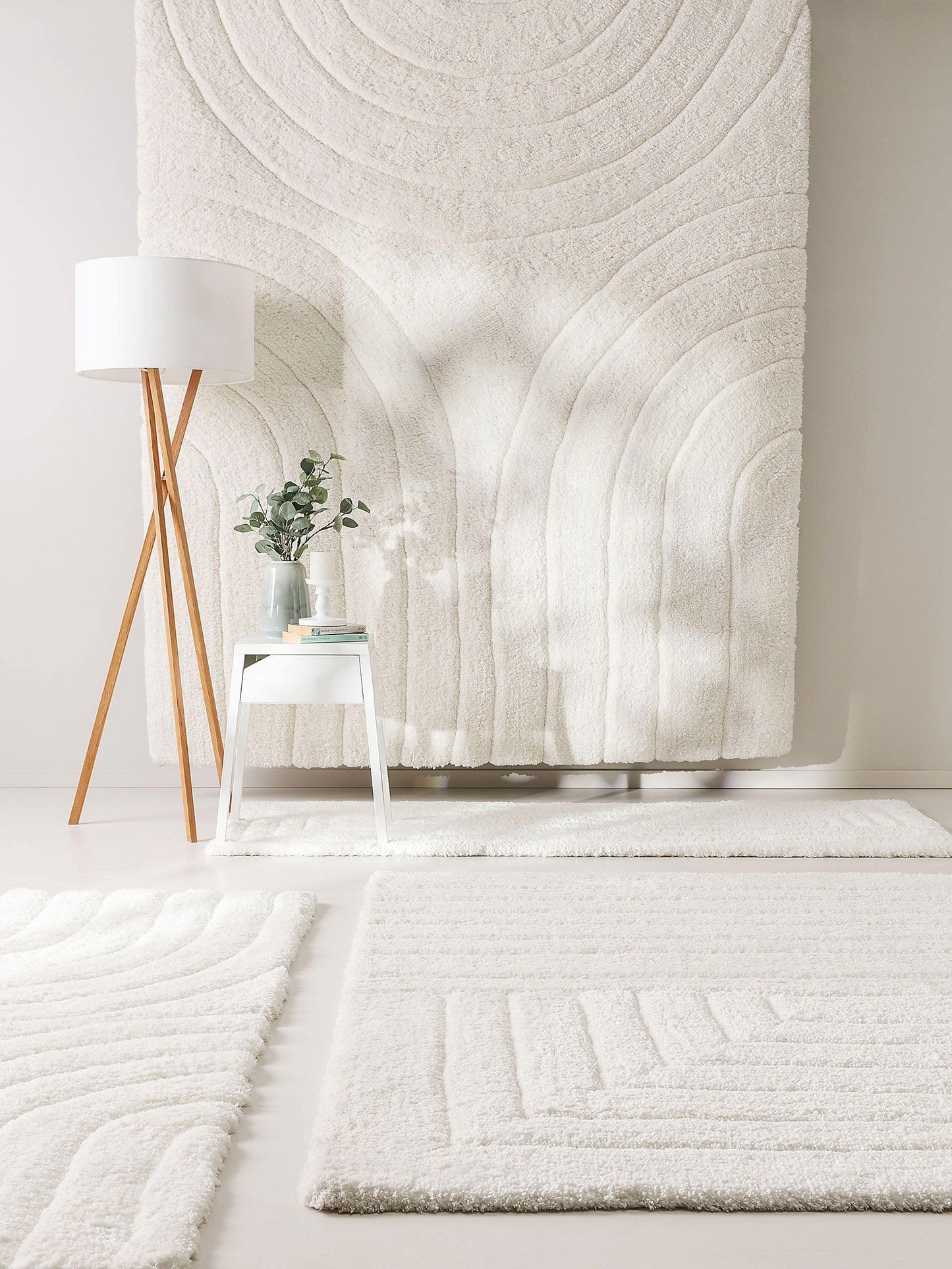 Tapis Japandi Poils Longs Crème – Emy
