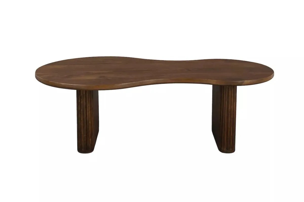 Table basse Japandi Organique Manguier Foncé – Tilon
