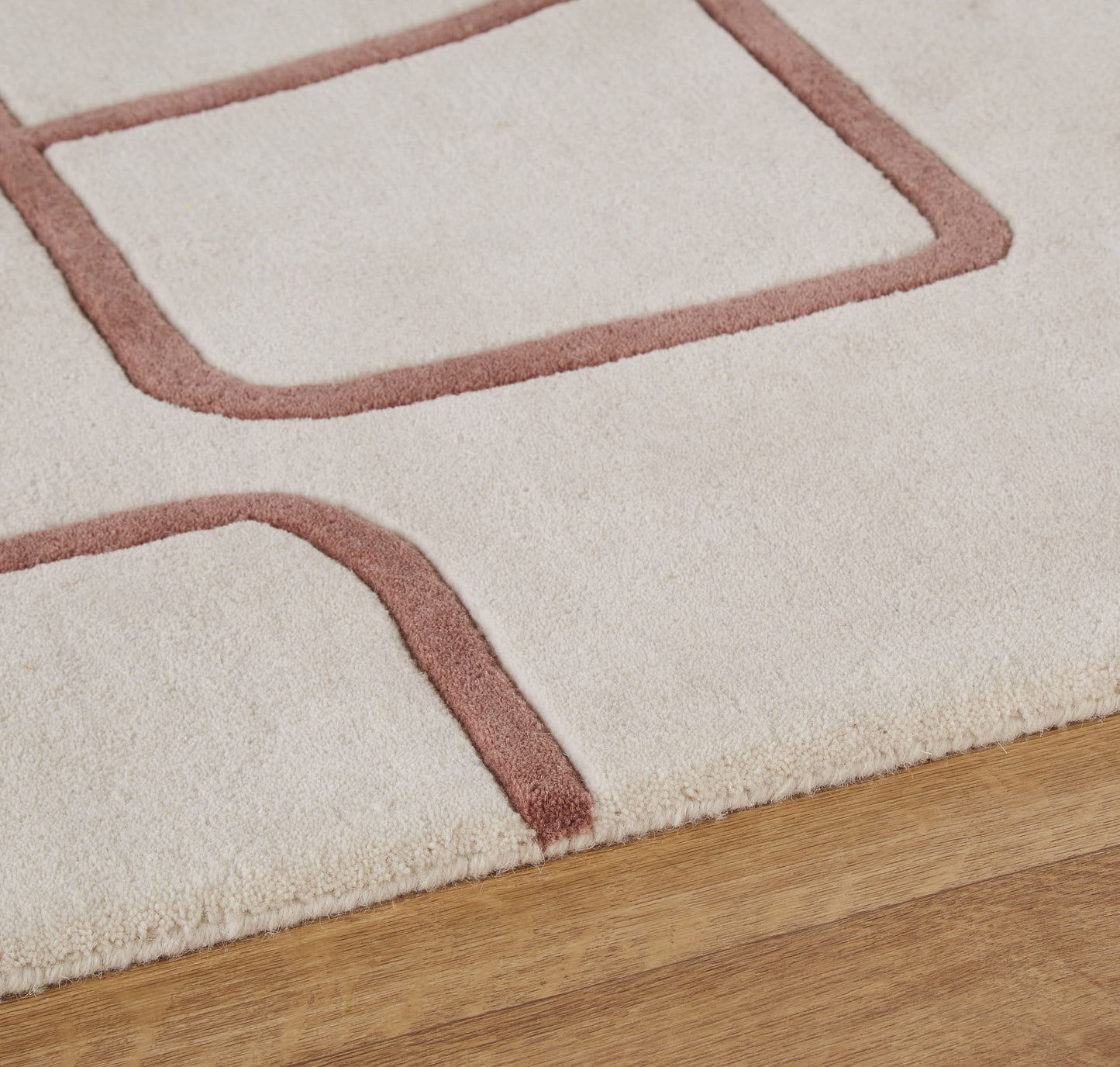 Tapis Japandi Ciselé Laine Écrue – Fereol