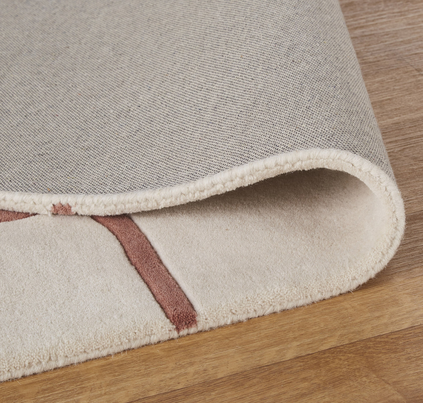 Tapis Japandi Ciselé Laine Écrue – Fereol