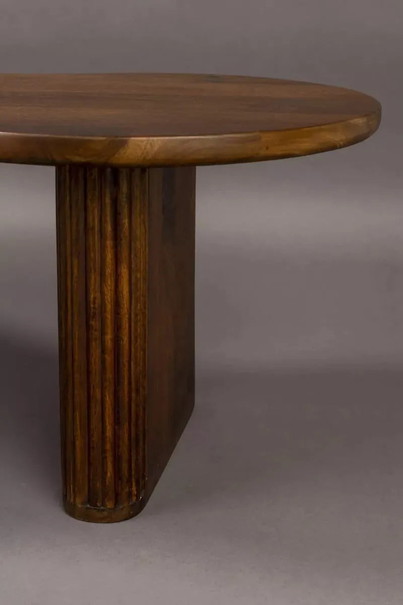 Table basse Japandi Organique Manguier Foncé – Tilon