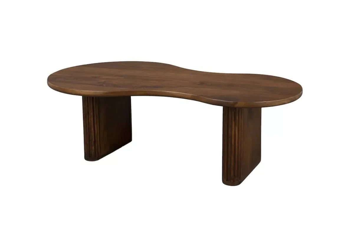 Table basse Japandi Organique Manguier Foncé – Tilon