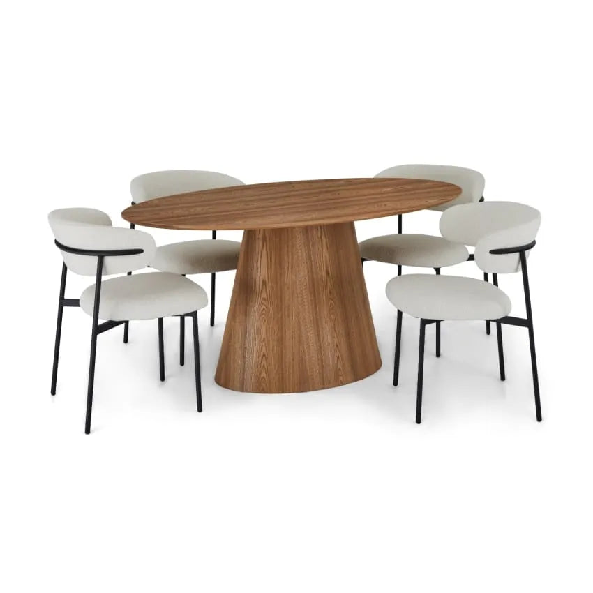 Table Japandi Ovale Bois Clair – Tango