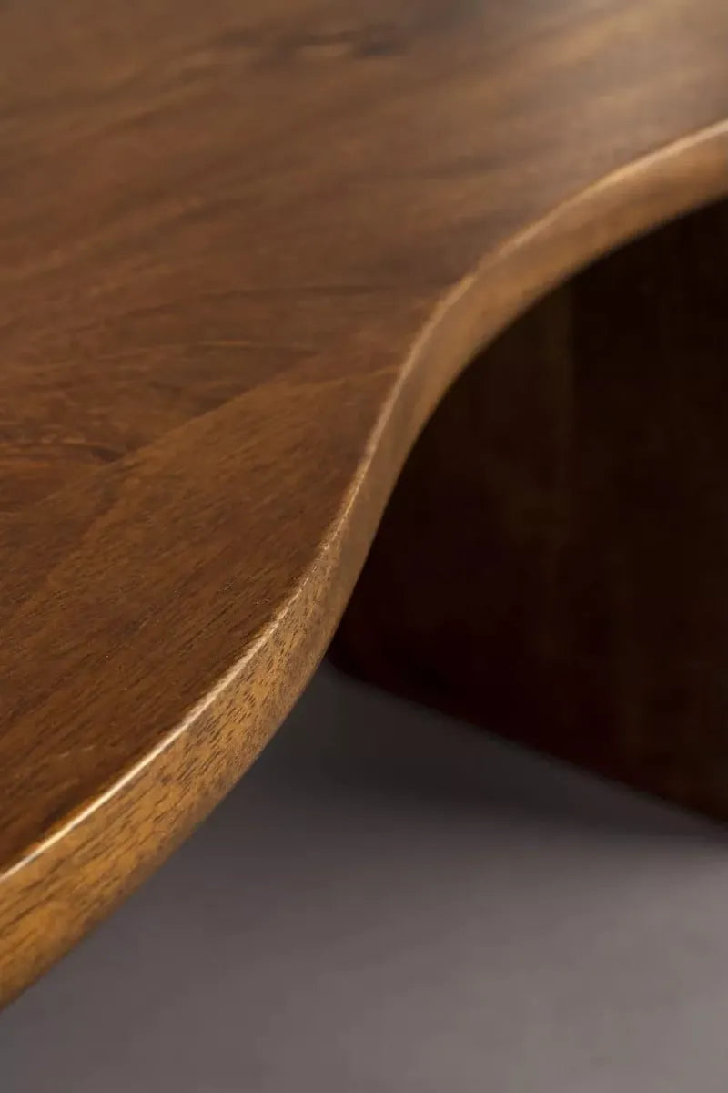 Table basse Japandi Organique Manguier Foncé – Tilon