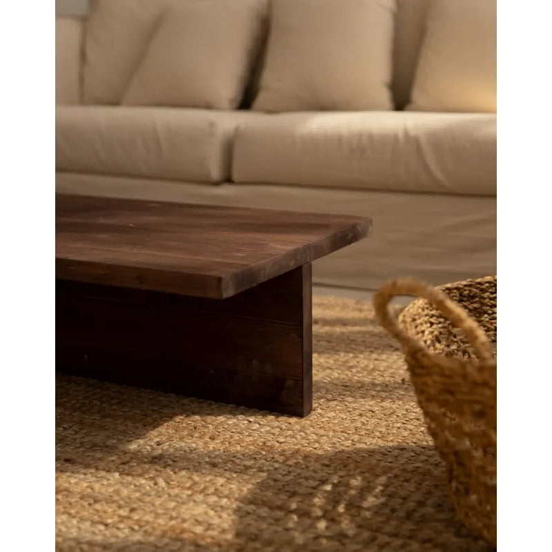 Table basse Japandi Sapin Marron – Sam