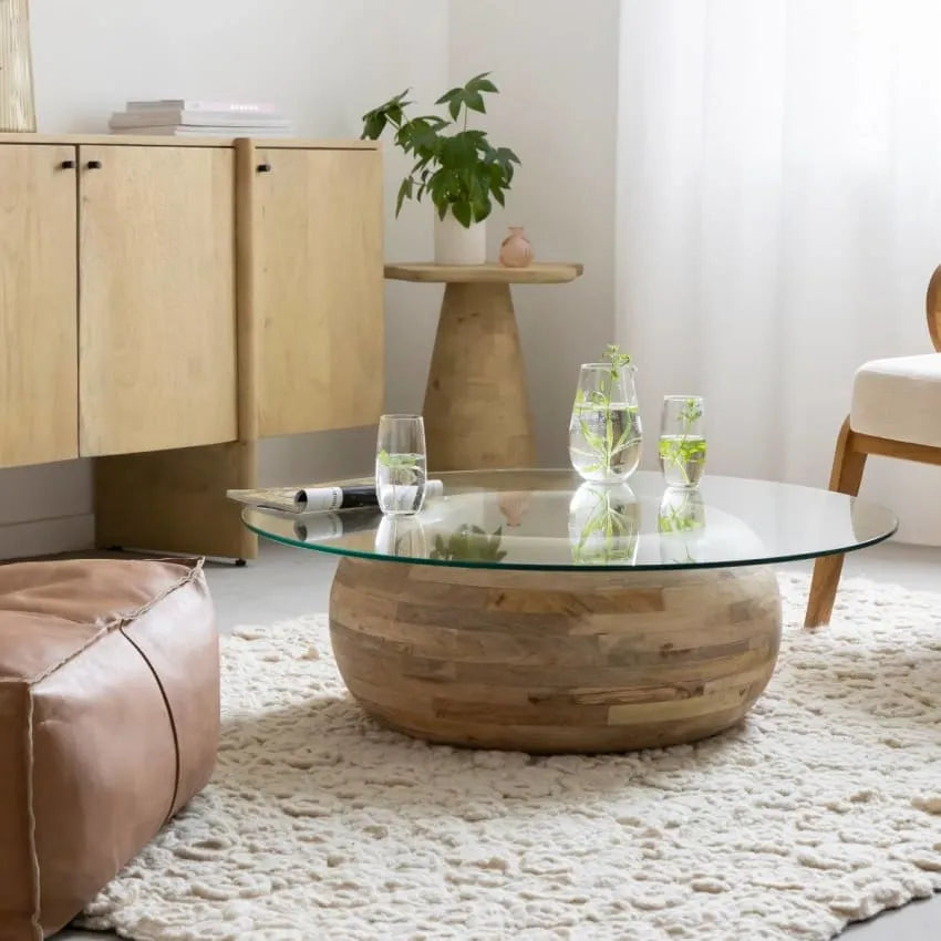 Table basse Japandi Bois Marron – Nara