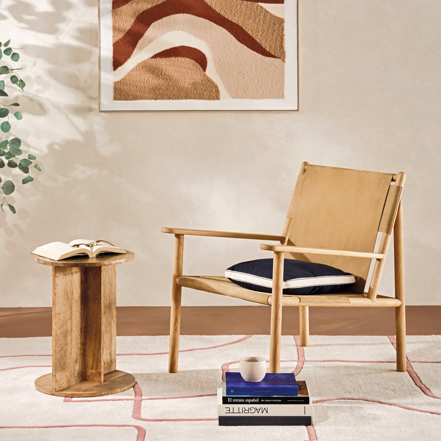 Tapis Japandi Ciselé Laine Écrue – Fereol