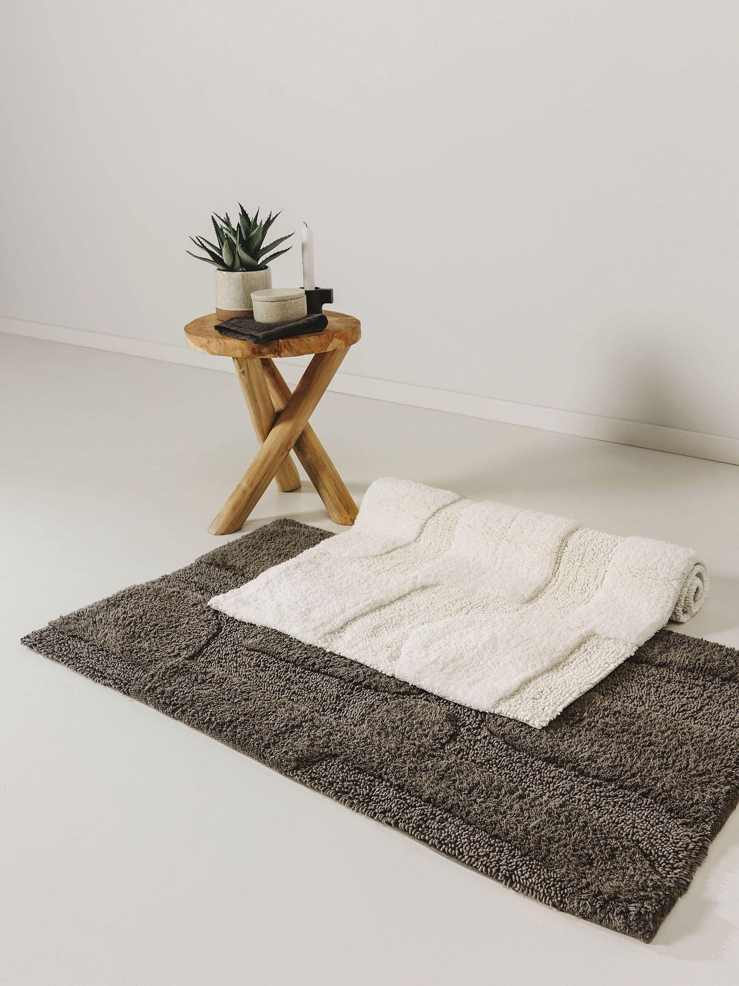 Tapis Japandi Bain Blanc – Nehir