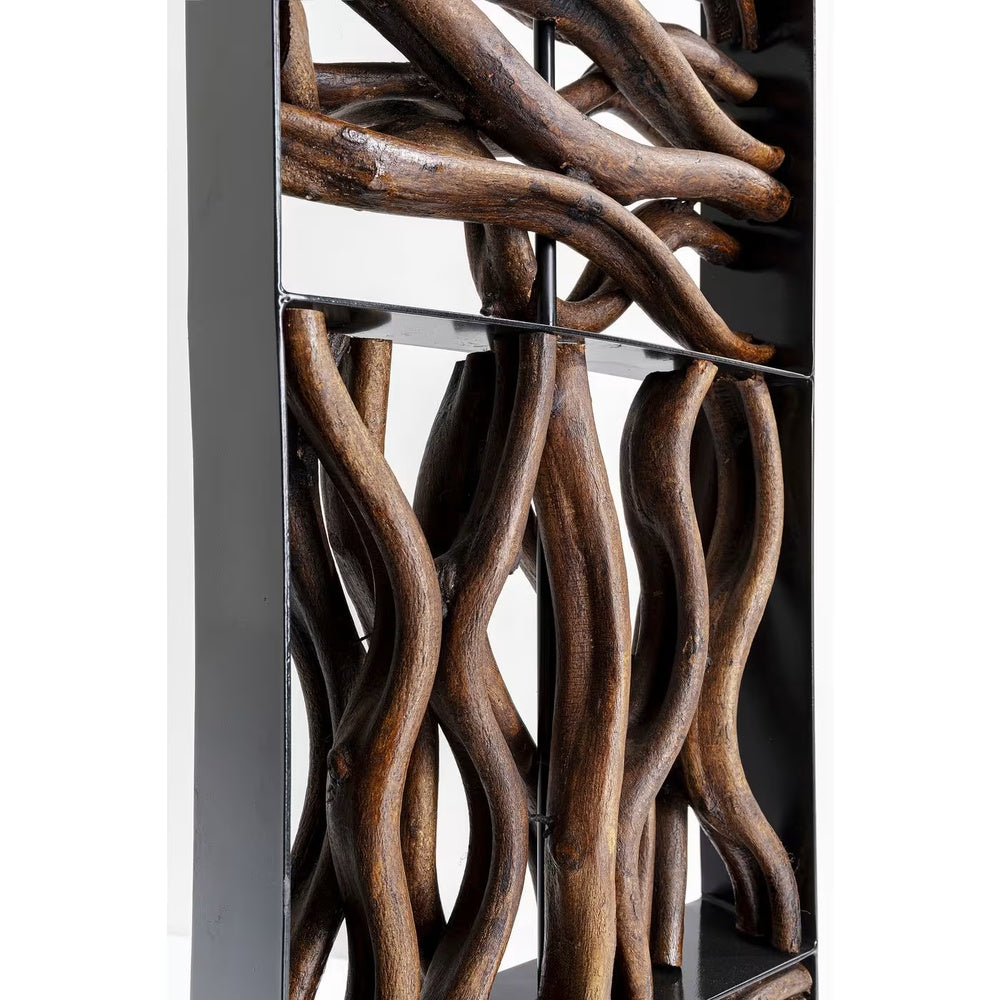 Lampadaire Japandi acier et bois flotté H163 – Nature Wave