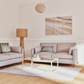 Lampadaire Japandi en rotin tressé H150 – Glenn