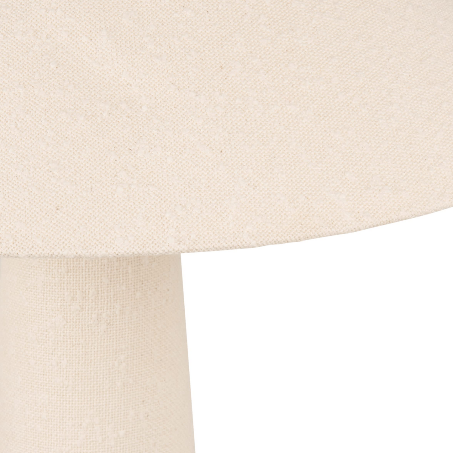 Lampadaire Japandi en tissu effet bouclette crème H120 – Elmont