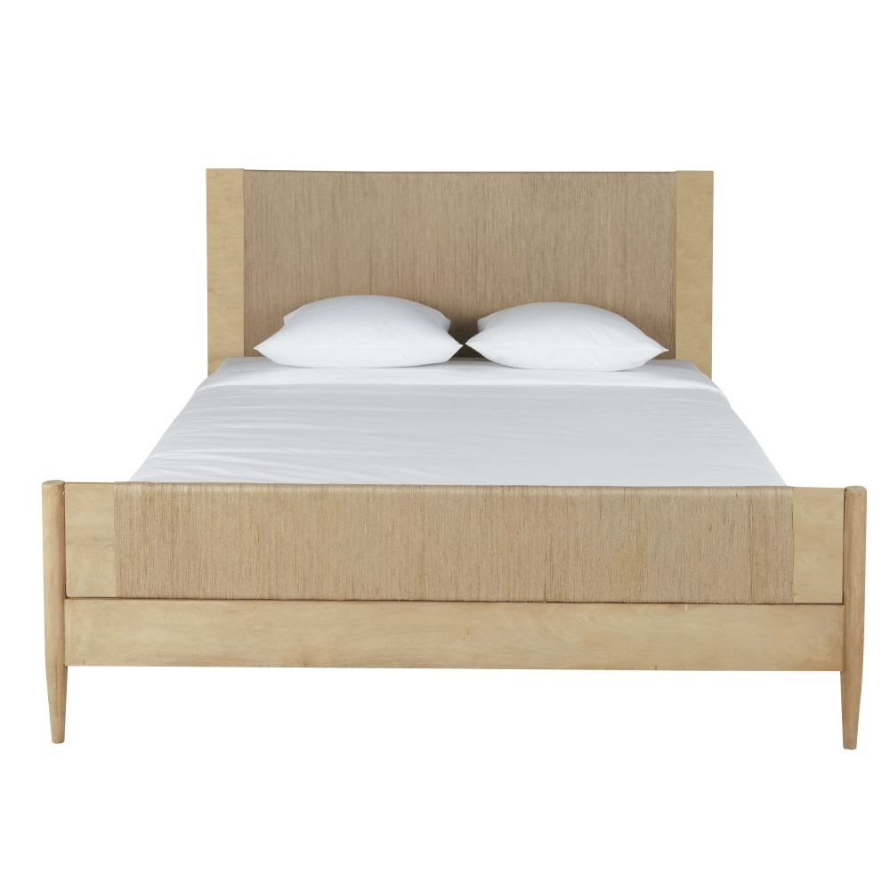 Lit Japandi 160x200 en fibre de sisal – Alès