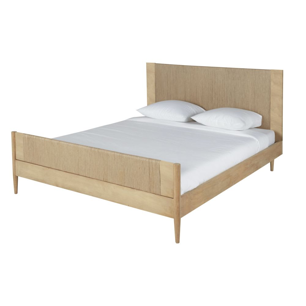 Lit Japandi 160x200 en fibre de sisal – Alès
