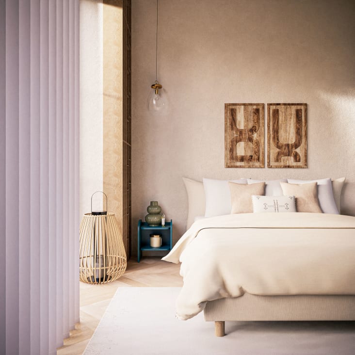 Lit Japandi beige 160x200 – Fergus