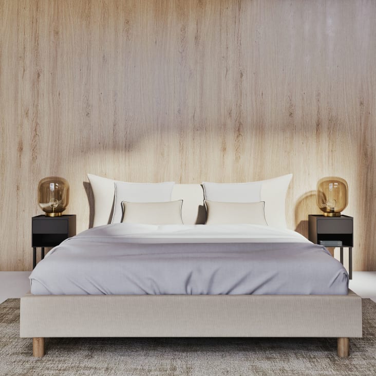 Lit Japandi beige 160x200 – Fergus