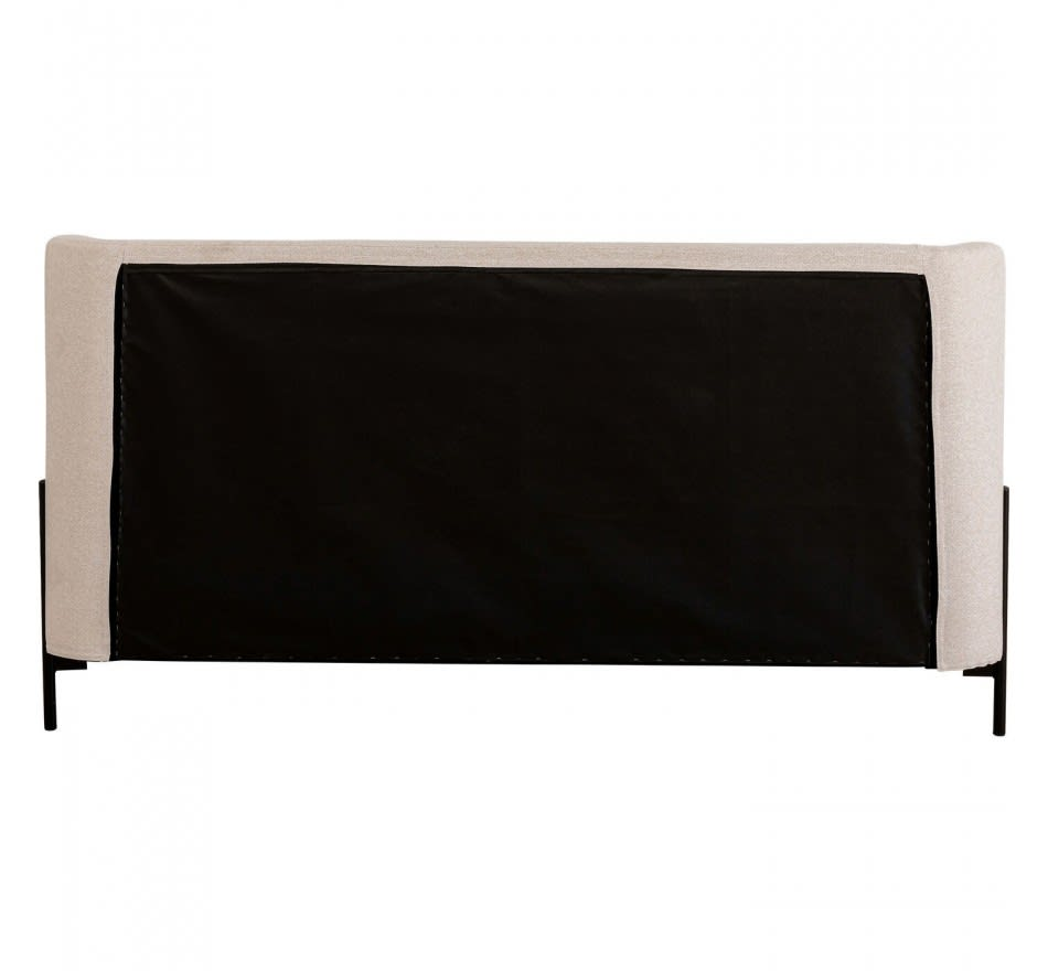 Lit Japandi 180x200 en tissu écru – Tivoli