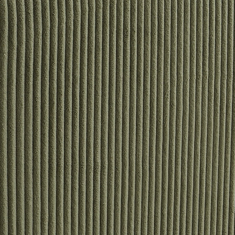 Lit Adulte 180x200 cm Japandi Tête de Lit Matelassée Velours Côtelé Vert – Frida